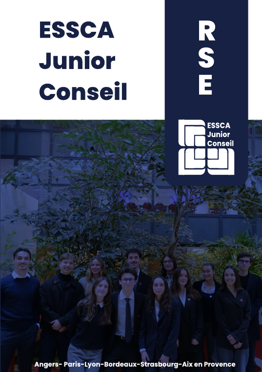 Couverture de la brochure RSE d'ESSCA Junior Conseil