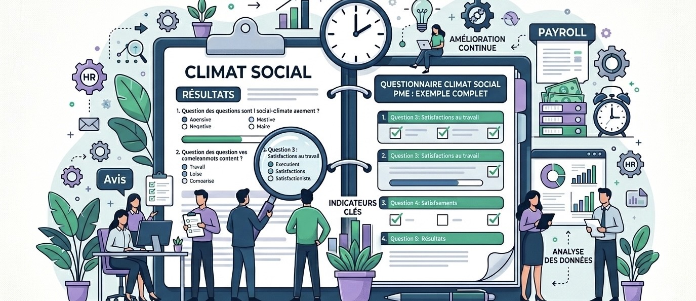Questionnaire climat social PME : exemple complet