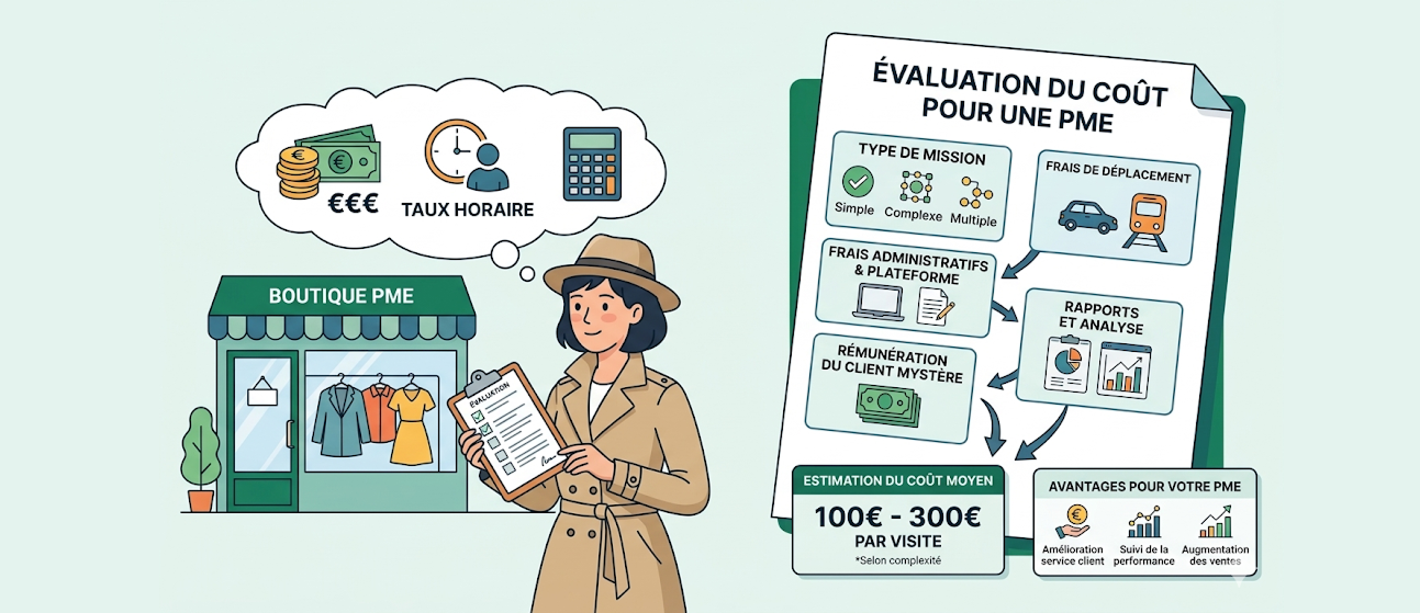 Coût d’un client mystère pour magasin PME