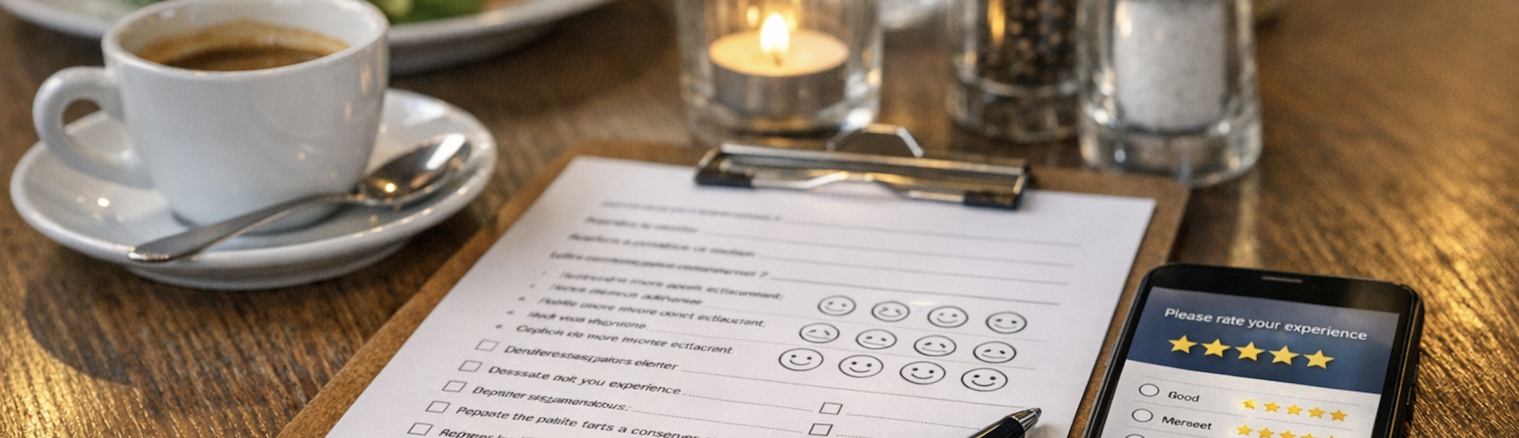 Questionnaire satisfaction client restaurant