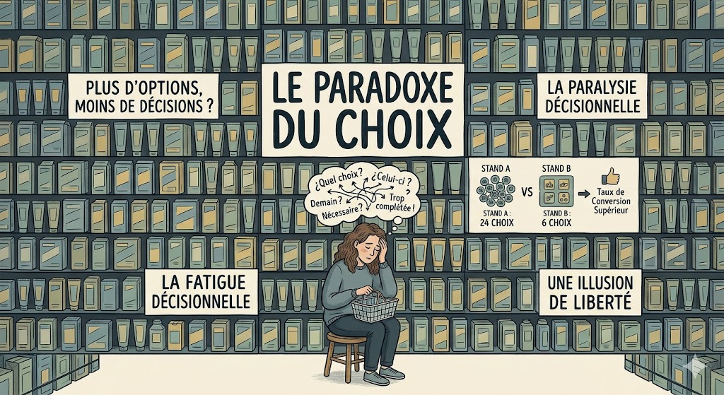 Le paradoxe du choix : pourquoi trop d'options peut nuire à la décision ?